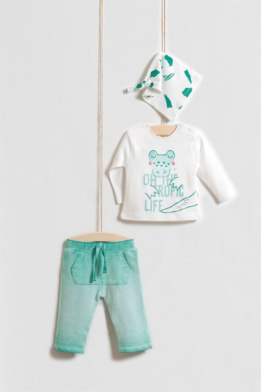 3'lü Kız ve Erkek Sweat Set