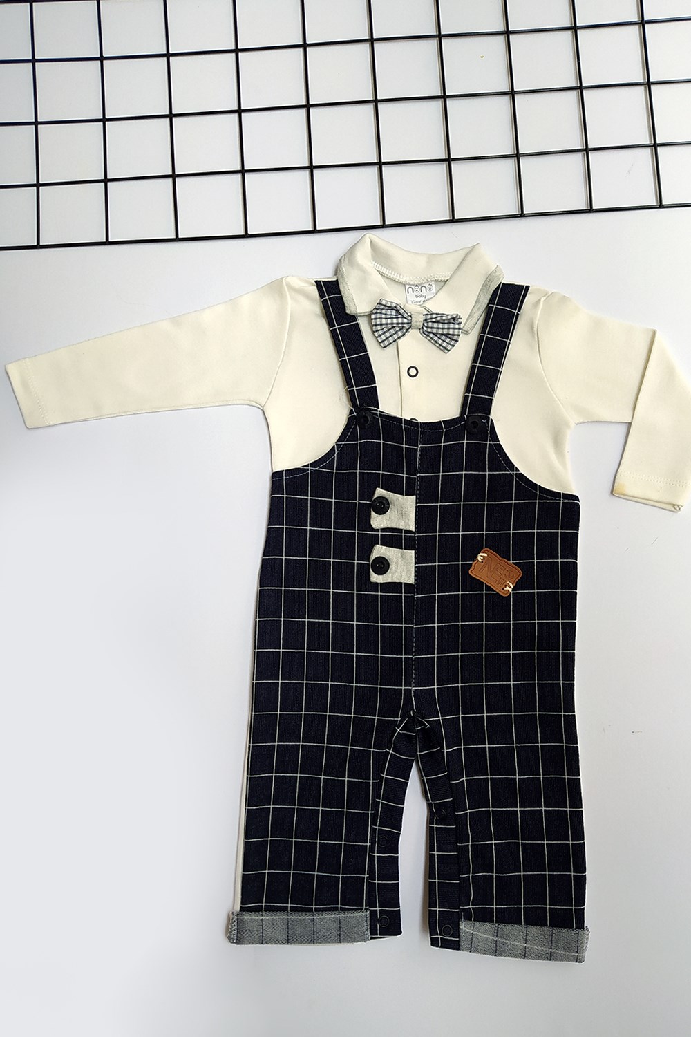 Papyonlu Erkek Bebek Tulum