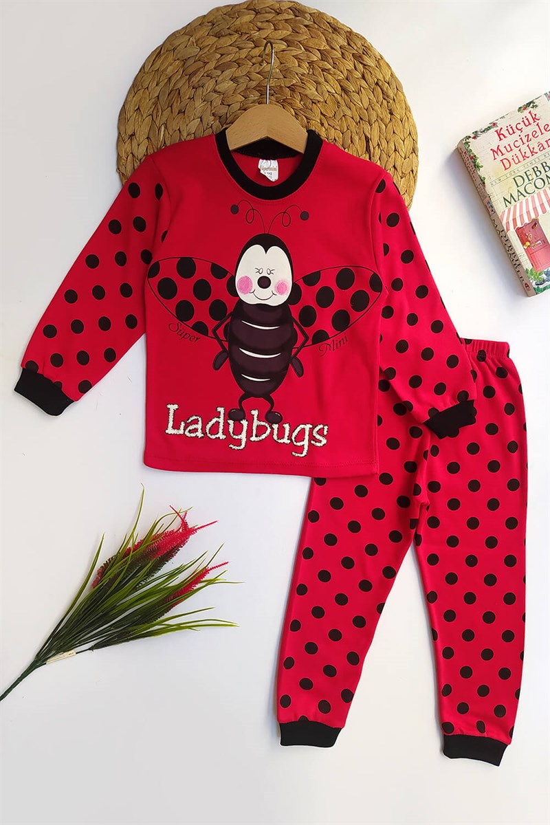 Uğur Böcekli Çocuk Pijama Takımı