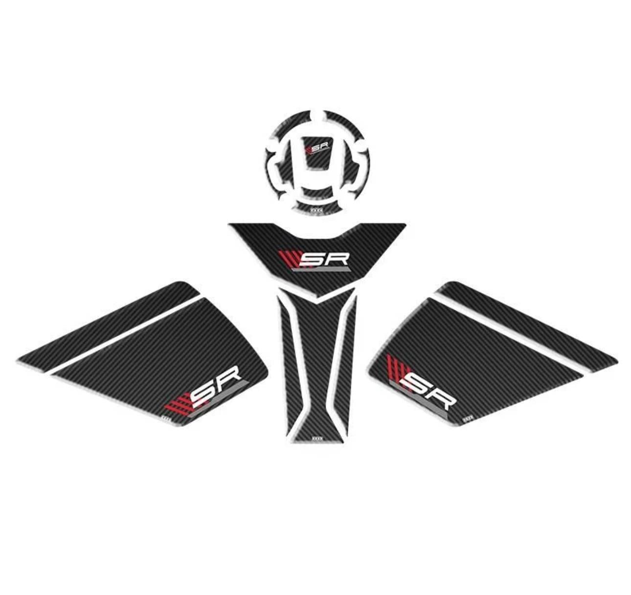 Cf Moto Sr 450 Tank Pad Seti 3 ParçaCf Moto Sr 450 Tank Pad Seti Kırmızı - Beyaz
