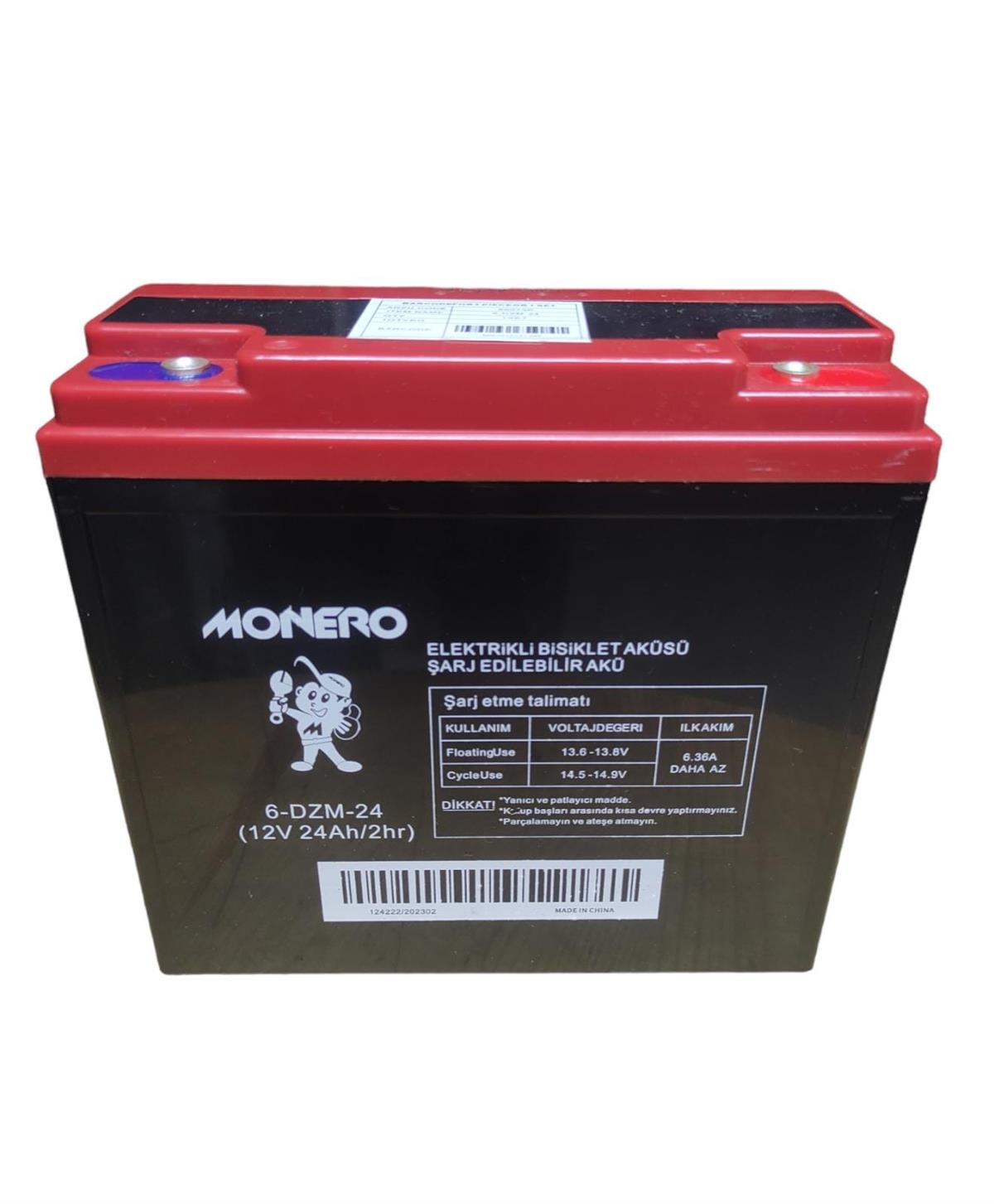 E Bike Akü 12v 24Ah MoneroE Bike Akü 12v 24Ah Monero