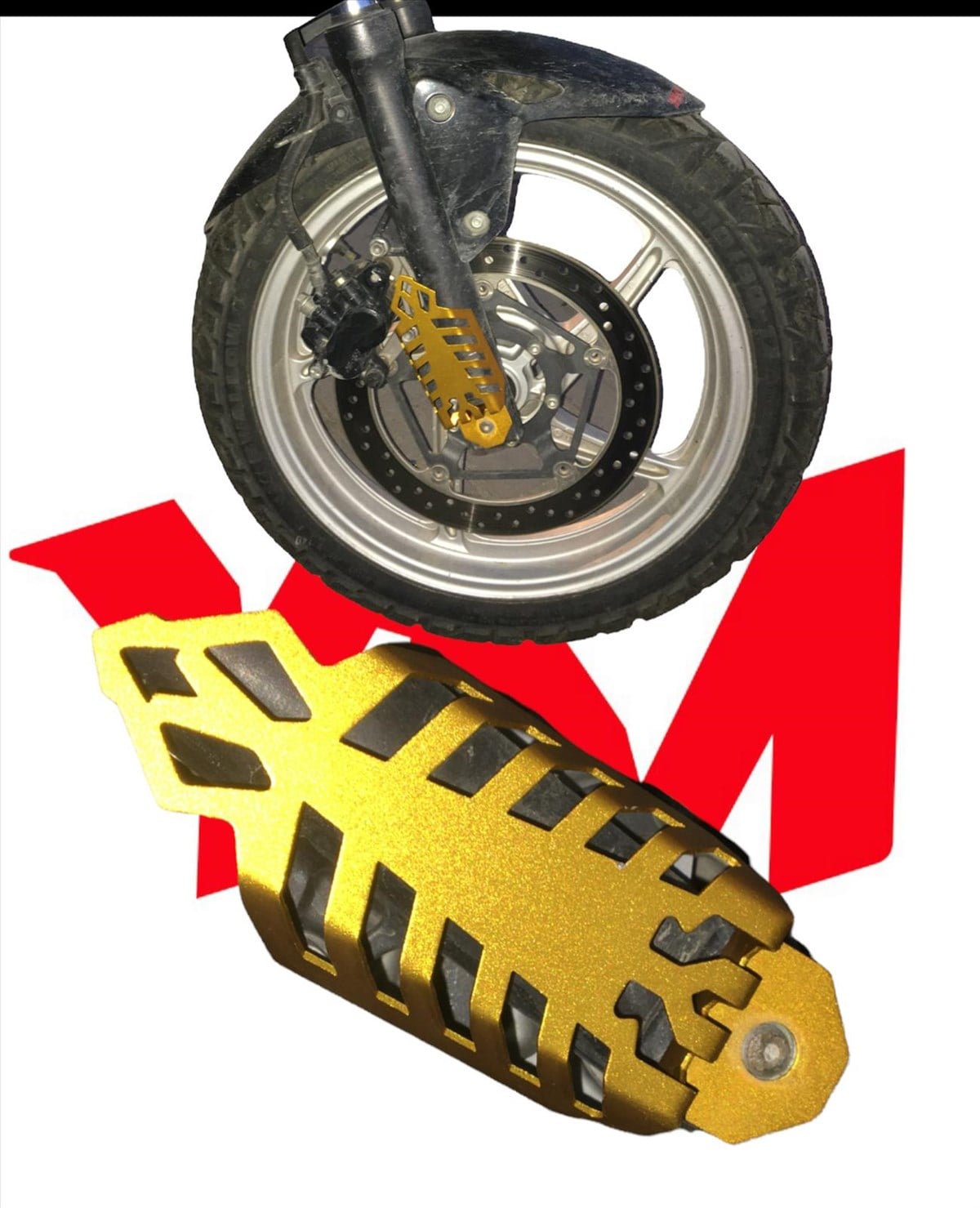 Motosiklet Amortisör Koruma YM. Modifiye Metal GoldMotosiklet Amortisör Koruma YM. Modifiye Metal Gold