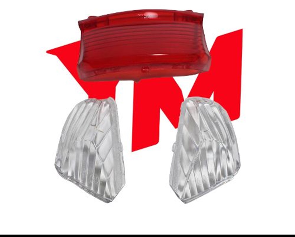 RMG Moto Gusto Rapid 50 Arka Stop ve Sinyal Camı Orj. 3'lü SetRMG Moto Gusto Rapid 50 Arka Stop ve Sinyal Camı Orj. 3'lü Set