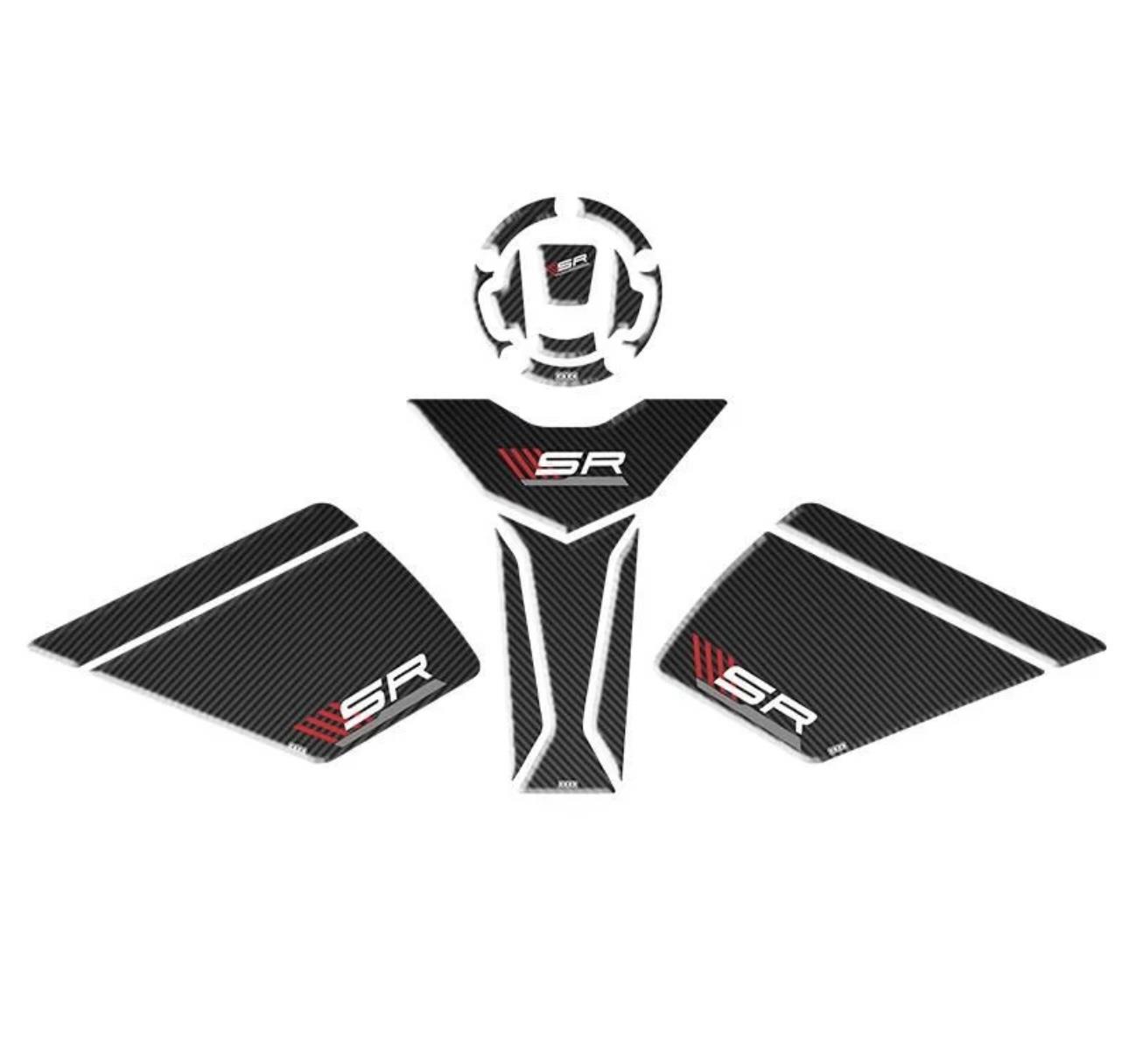 Cf Moto Sr 450 Tank Pad Seti 3 ParçaCf Moto Sr 450 Tank Pad Seti Kırmızı - Beyaz