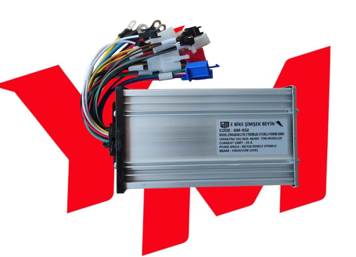 E Bike 48V 60V Uyumlu 500 Watt 35 Amper Sessiz BeyinE Bike 48V 60V Uyumlu 500 Watt 35 Amper Sessiz Beyin