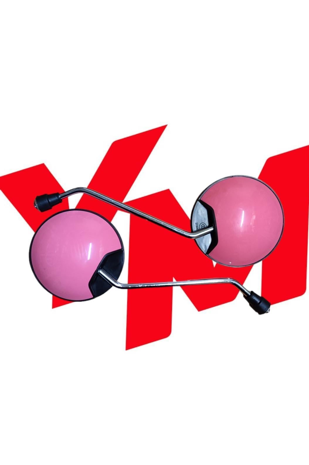 Motosiklet Ayna Takımı Pembe 8 Mm Düz DişMotosiklet Ayna Takımı Pembe 8 Mm Düz Diş