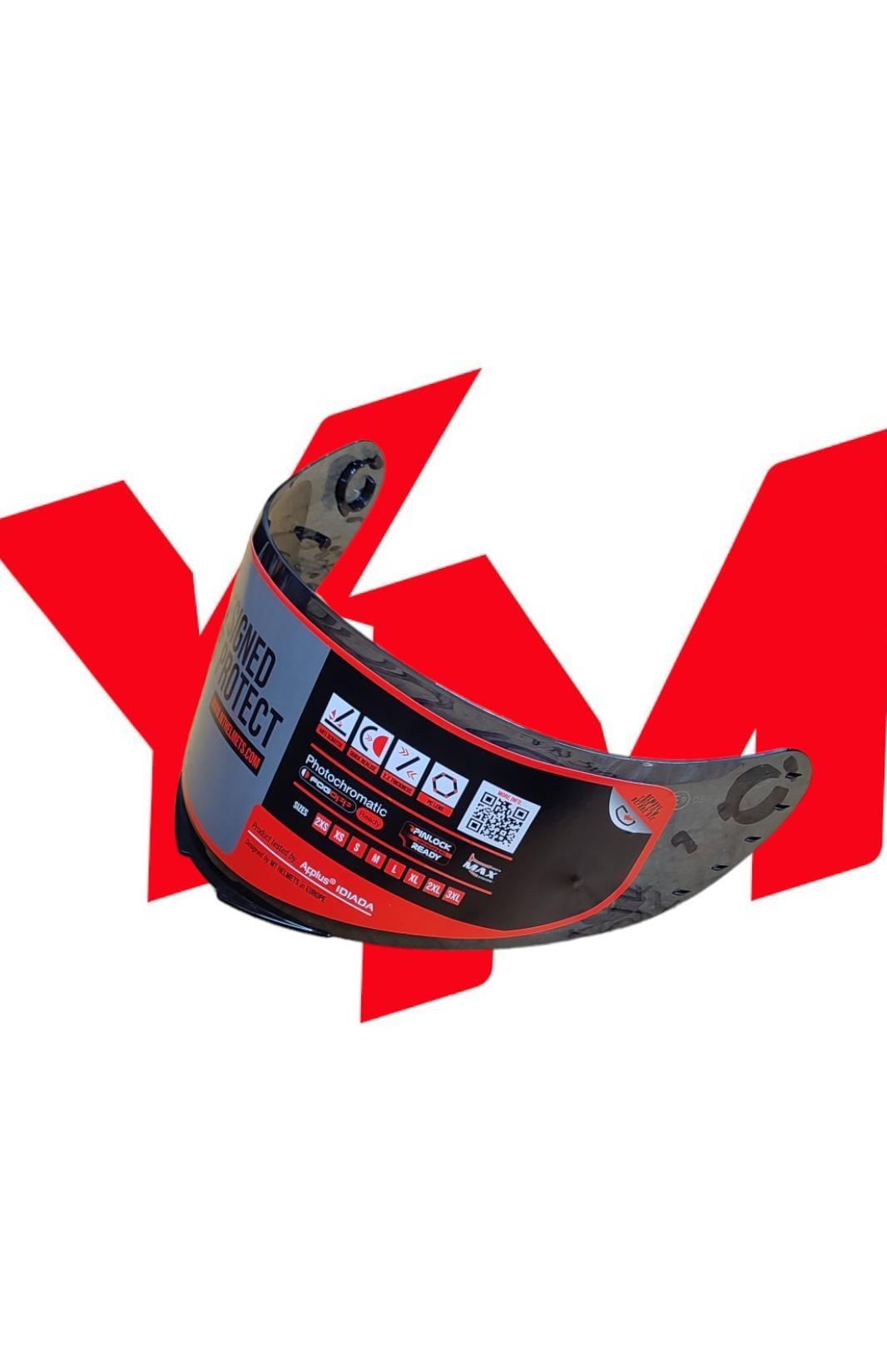 Mt Helmets Targo Pro Vizör Kask Camı Siyah YmMt Helmets Targo Pro Vizör Kask Camı Siyah Ym