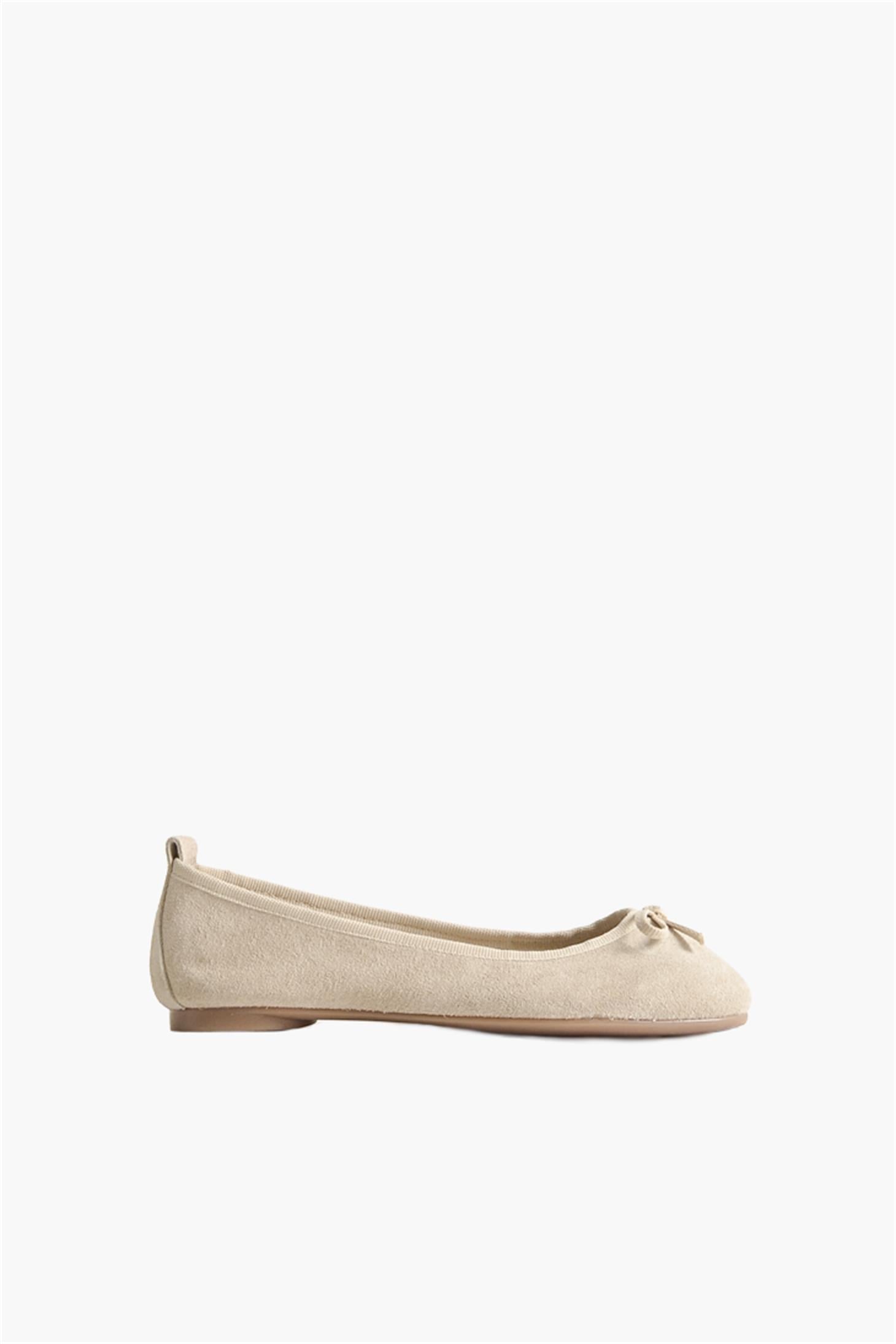 SHOES&MOREZEYYZEYY - Bej Süet - Babet