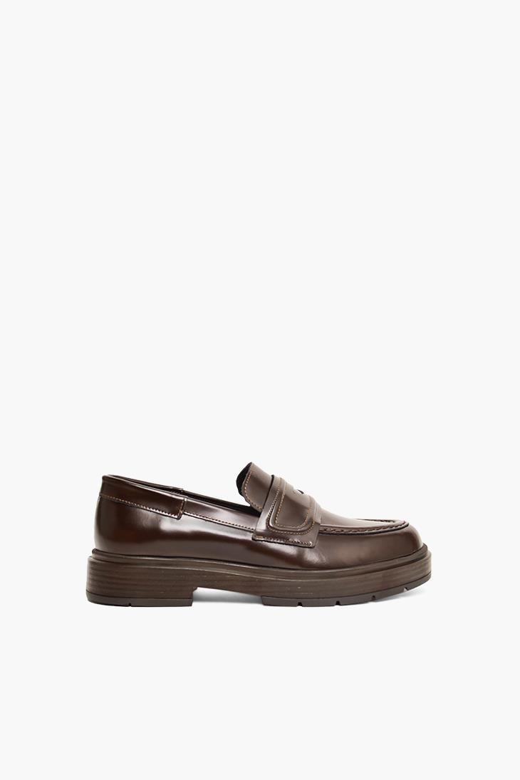 SHOES&MOREENCILENCIL - Kahve Deri - Loafer