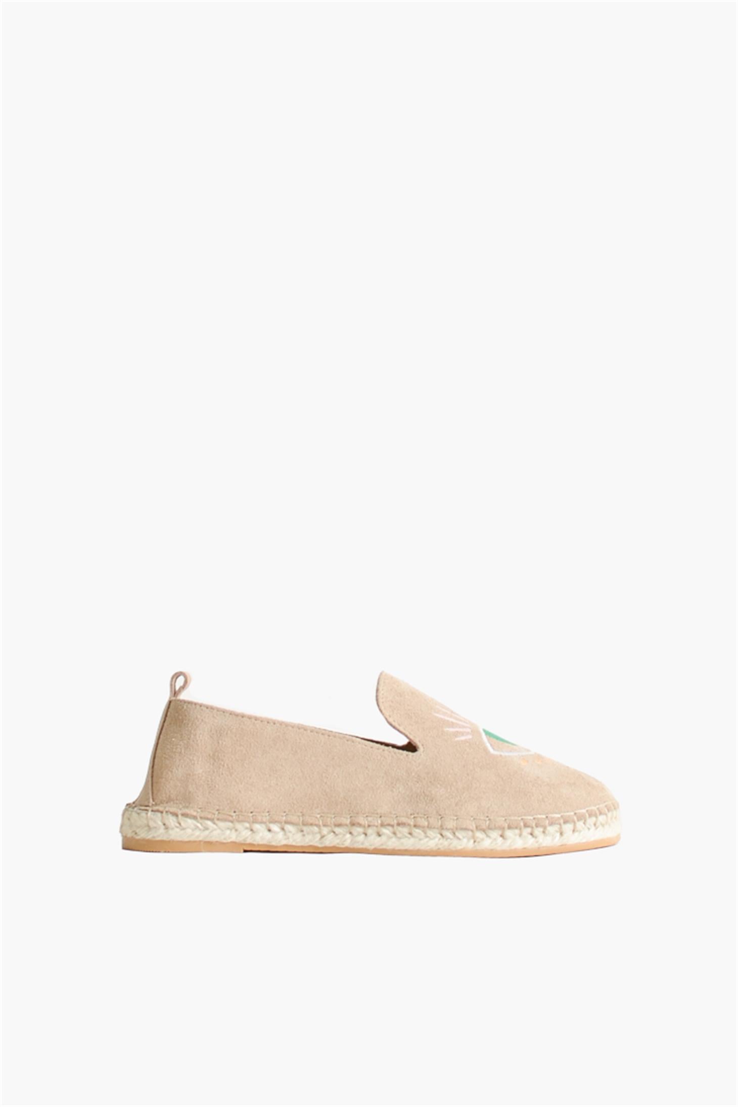 SHOES&MOREALENAXALENAX - Bej Süet - ESPADRİL