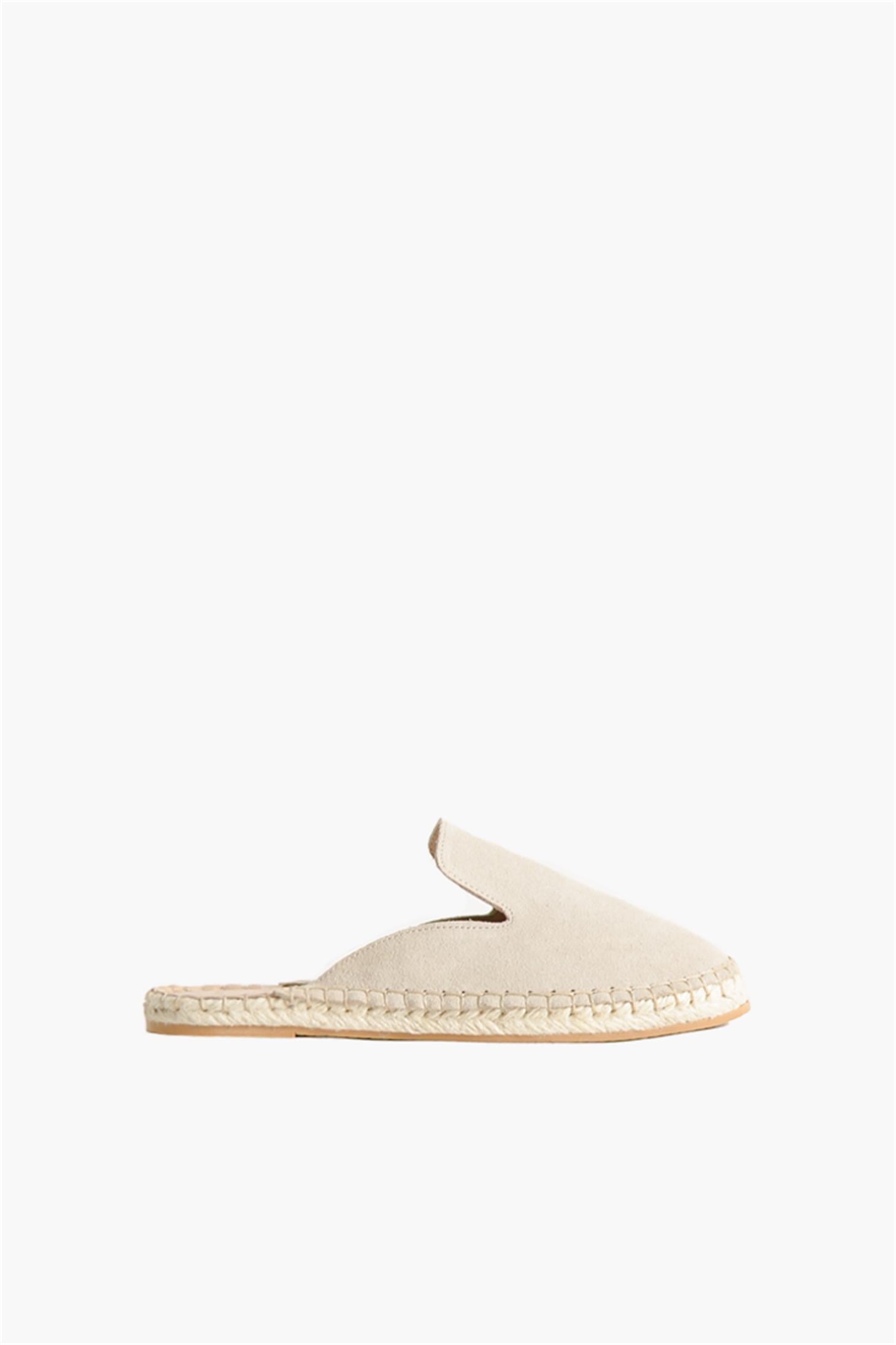 SHOES&MOREERMYERMY - Bej Süet - Espadril