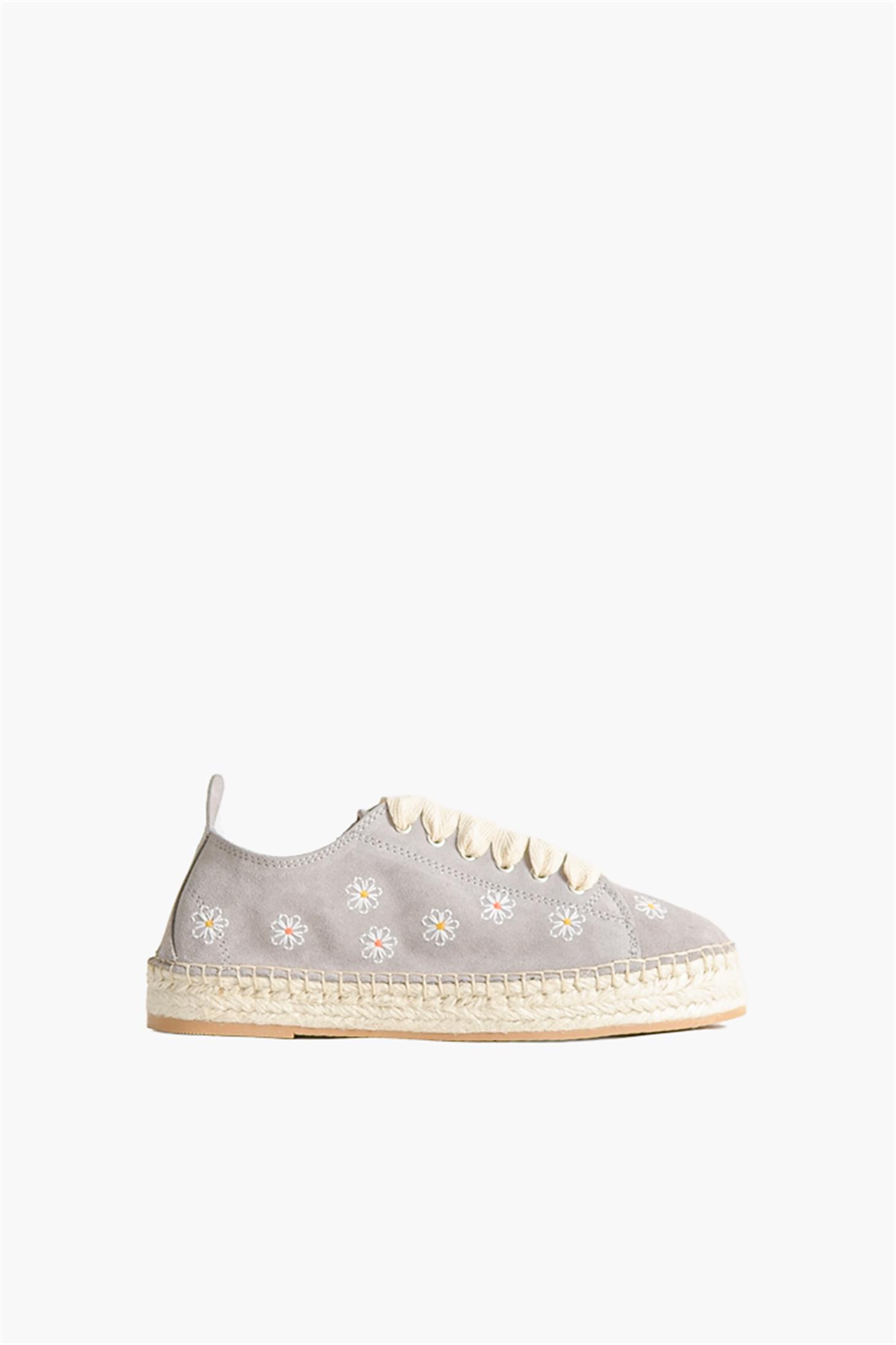 SHOES&MORELOLLIALOLLIA - Açık Gri Süet - ESPADRİL