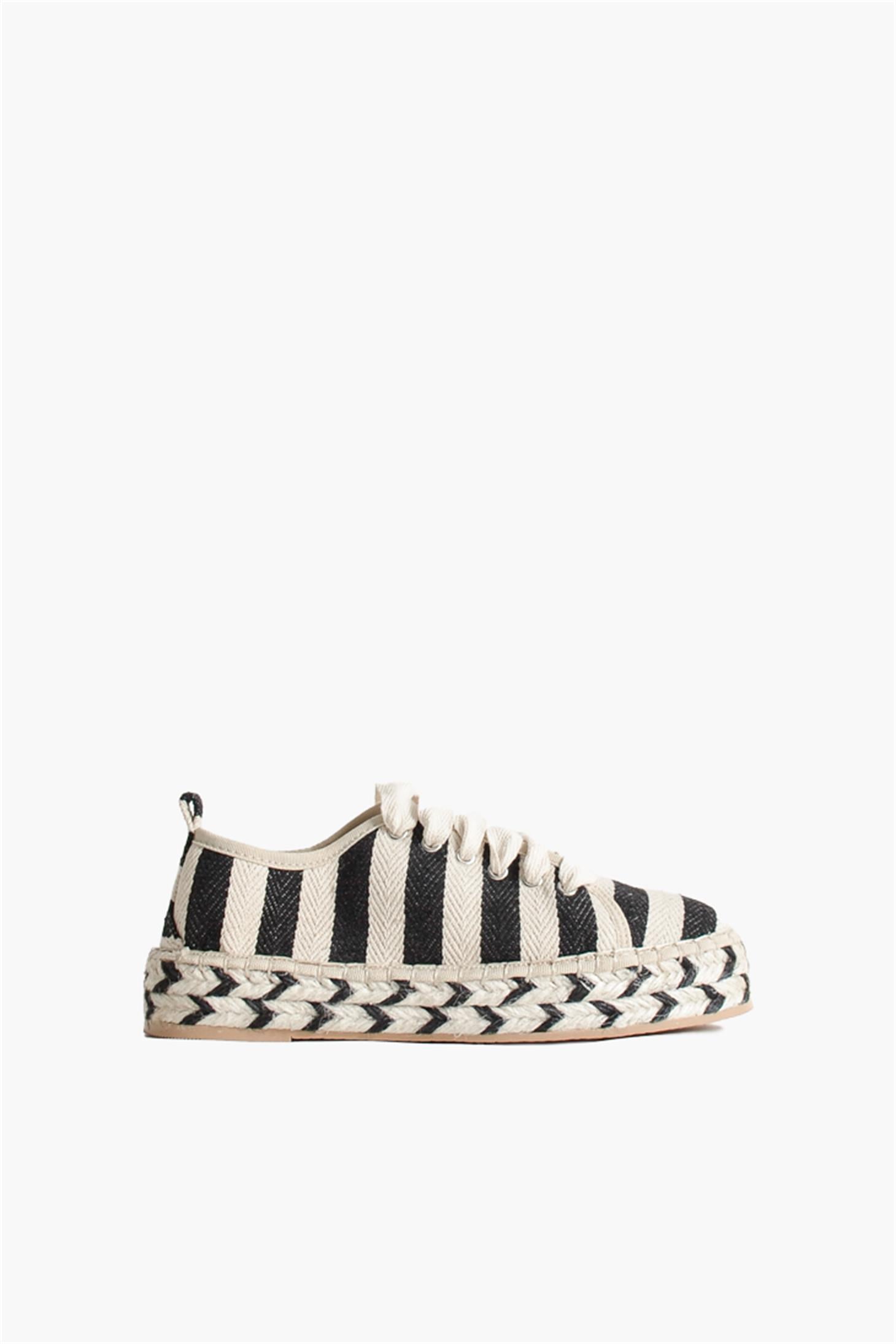 SHOES&MOREOLFEAOLFEA - Siyah Beyaz - Espadril