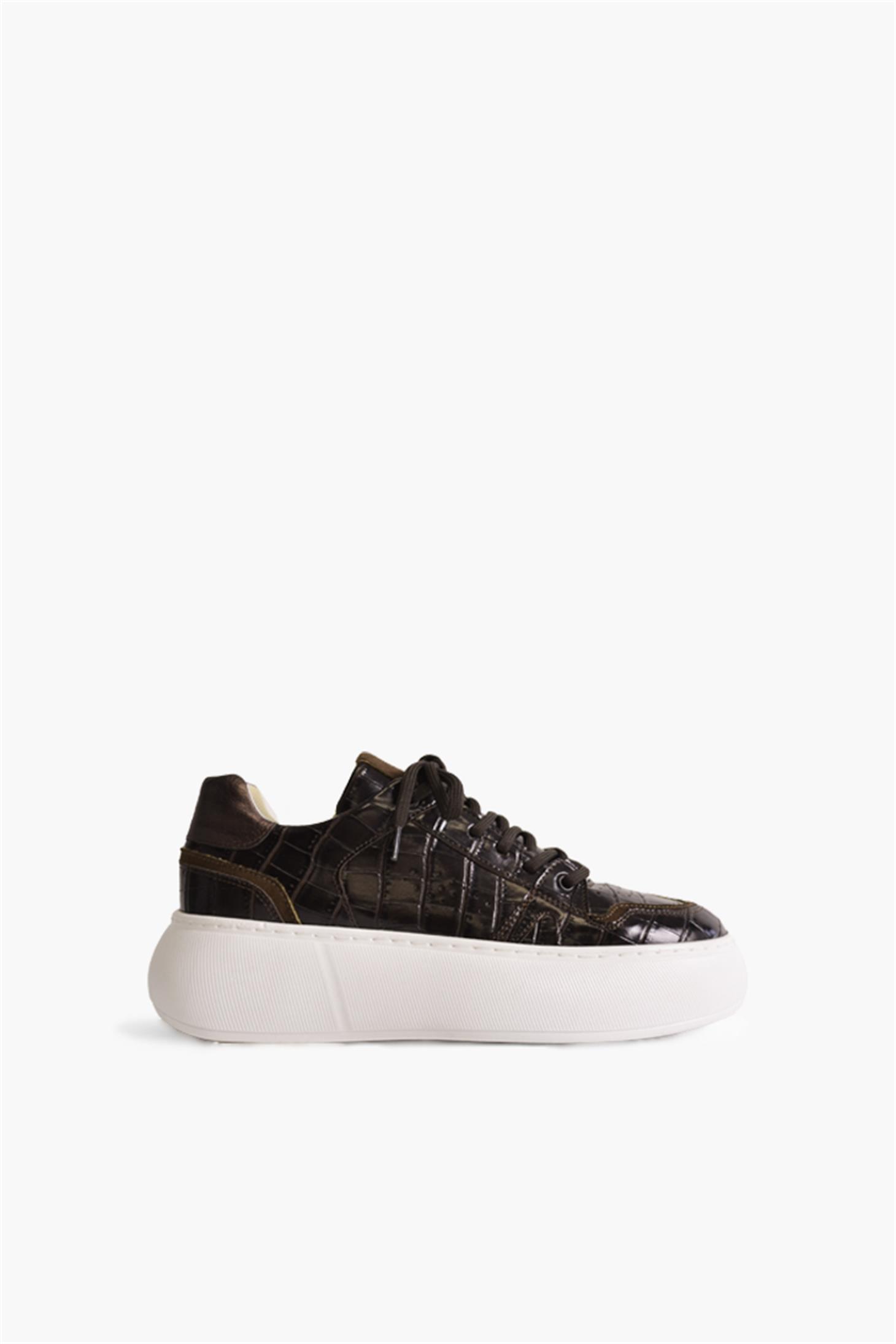 SHOES&MOREHENLAHENLA - Kahve Croco - Spor