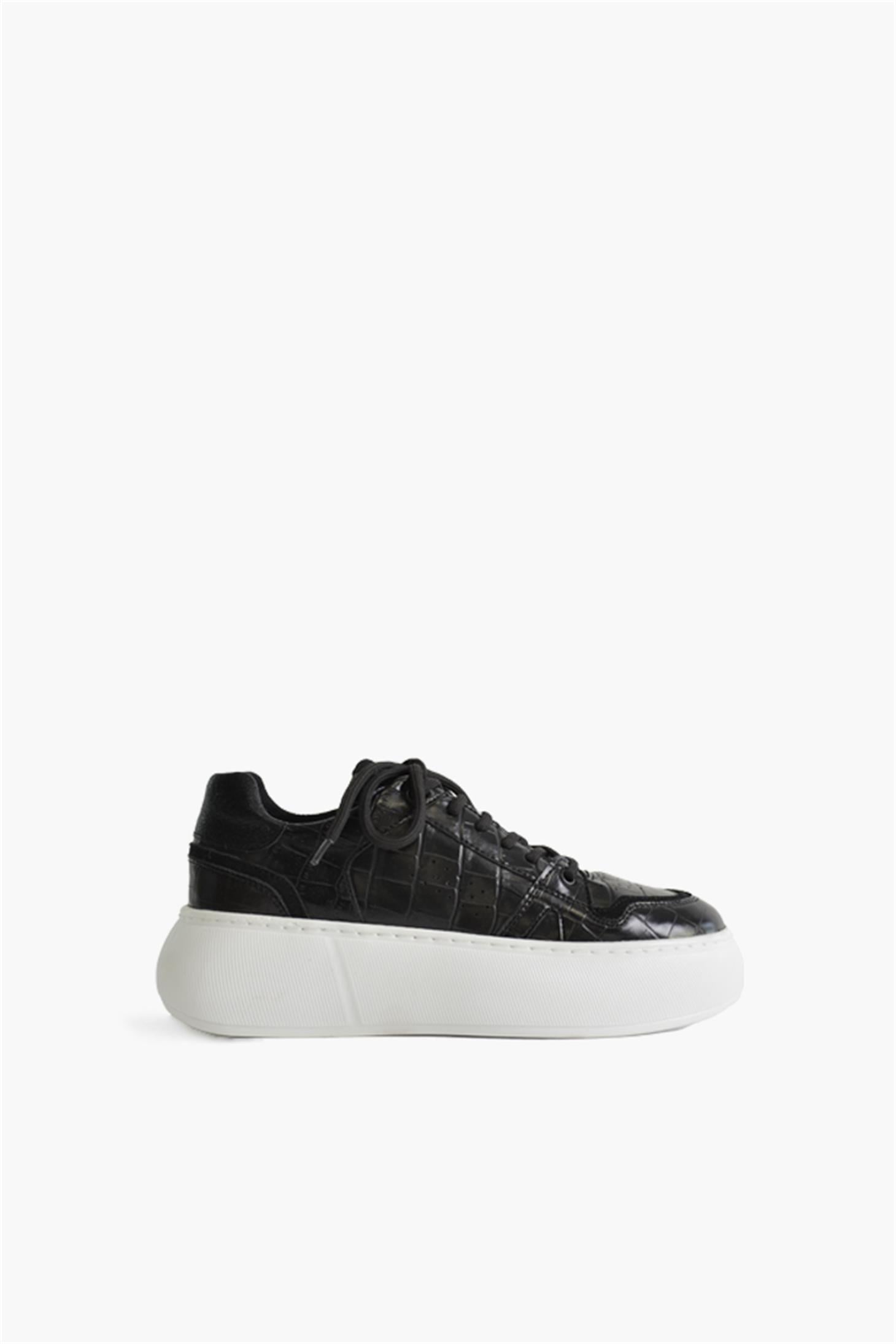 SHOES&MOREHENLAHENLA - Siyah Croco - Spor