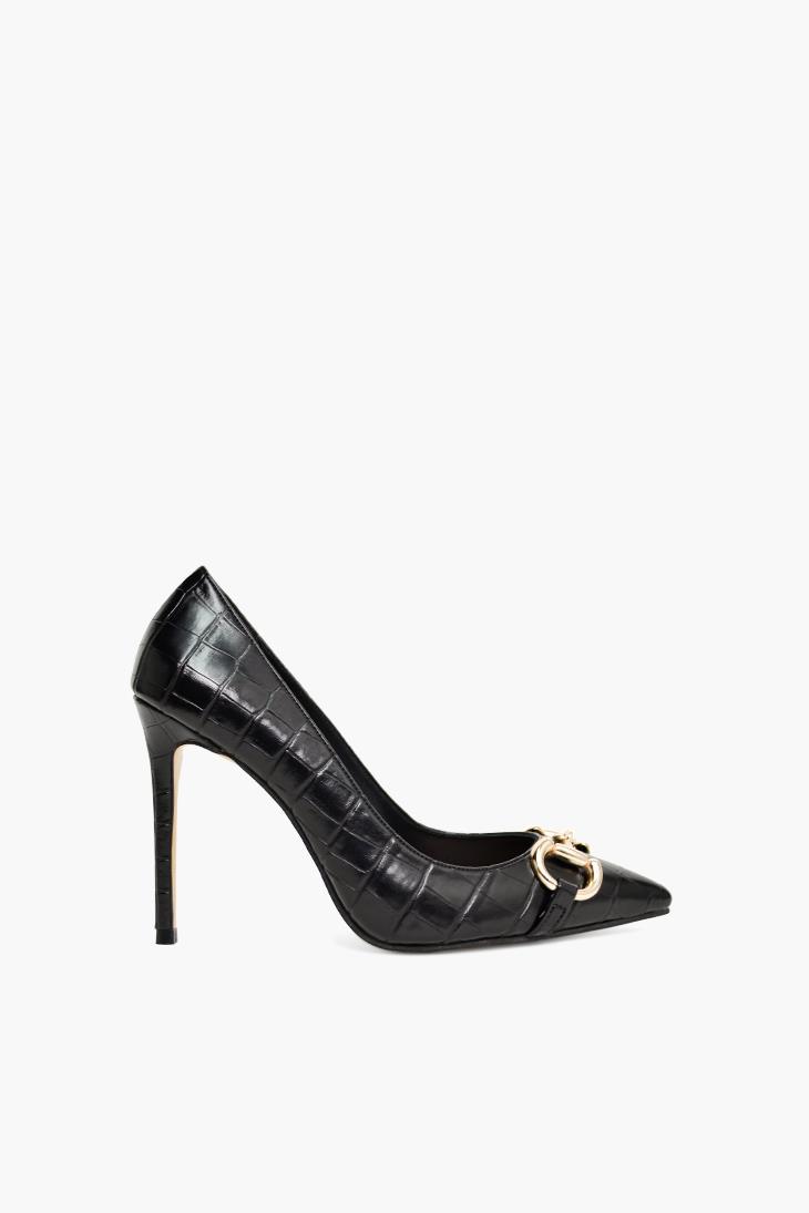 SHOES&MOREFIGAROFIGARO - Siyah Croco - Stiletto