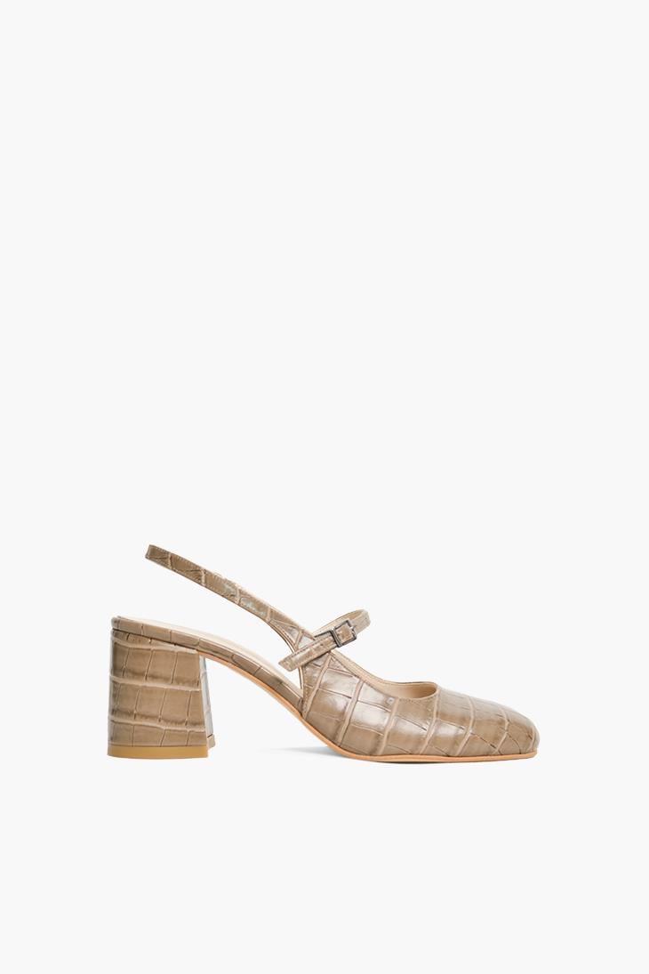 SHOES&MOREROSAROSA - Vizon Croco - Kısa Topuklu
