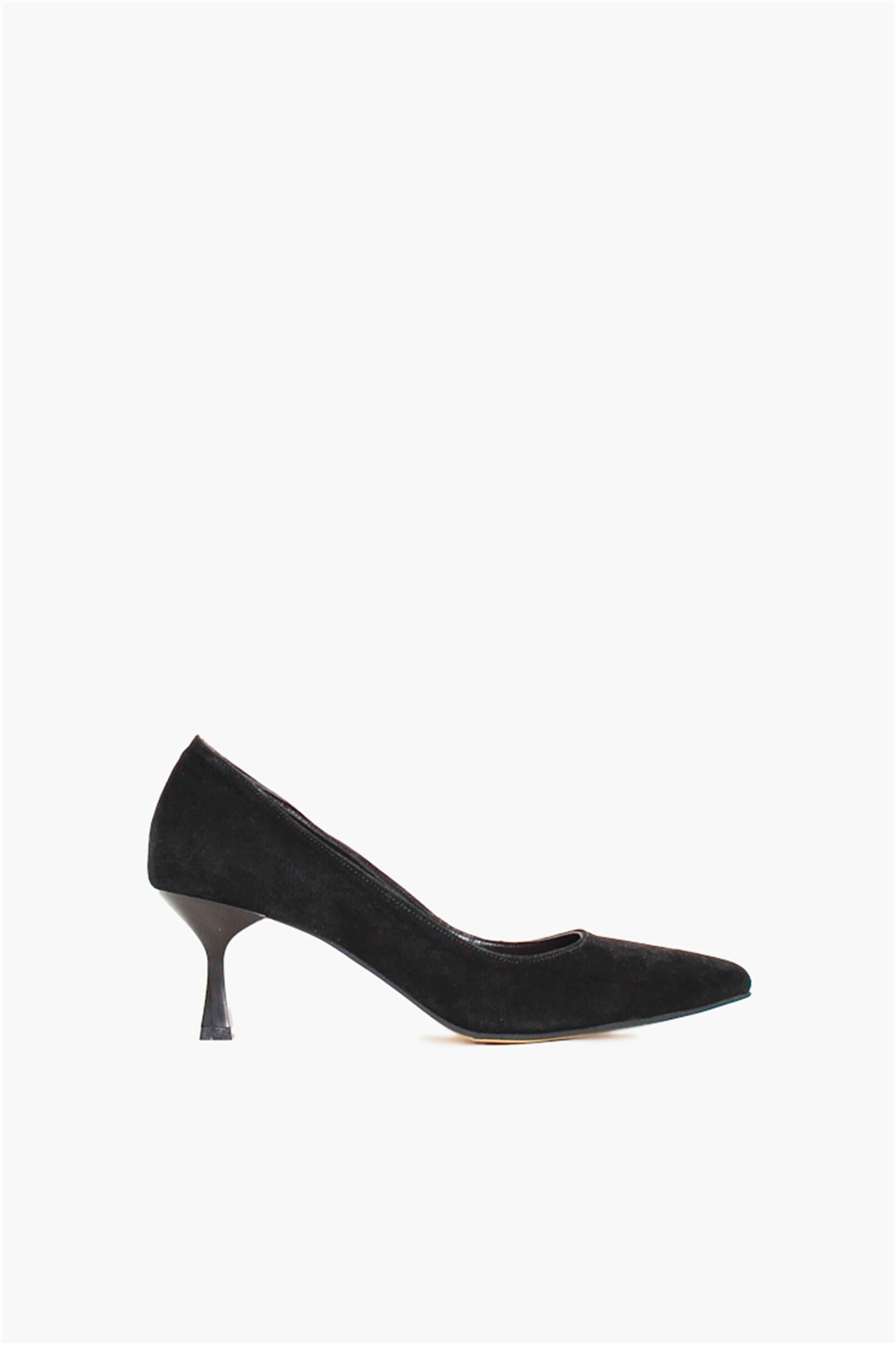 SHOES&MORESELINDASELINDA - Siyah Suet - Topuklu
