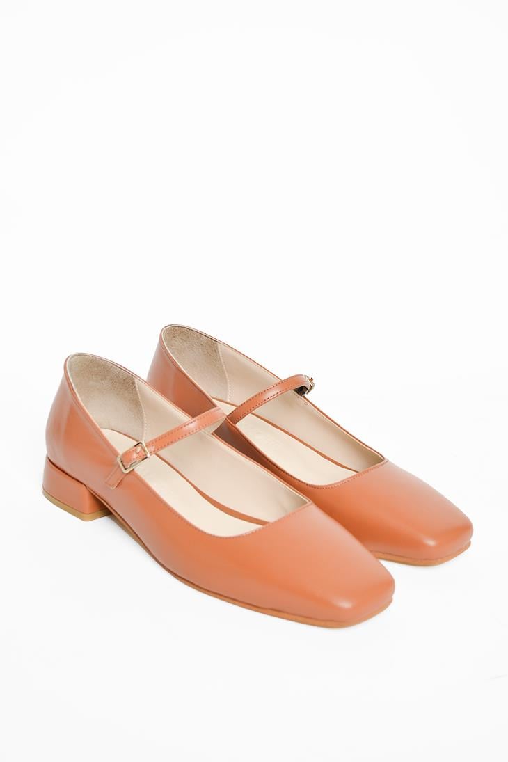 SHOES&MOREBIANCABIANCA - Taba Deri - Babet