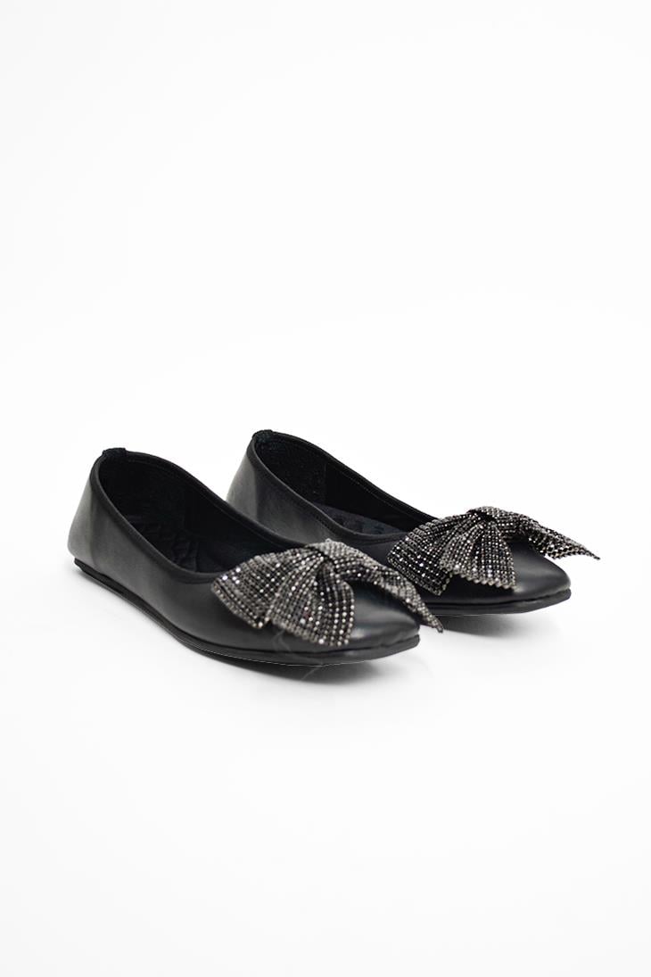 SHOES&MOREDREFFADREFFA - Siyah Deri - Babet