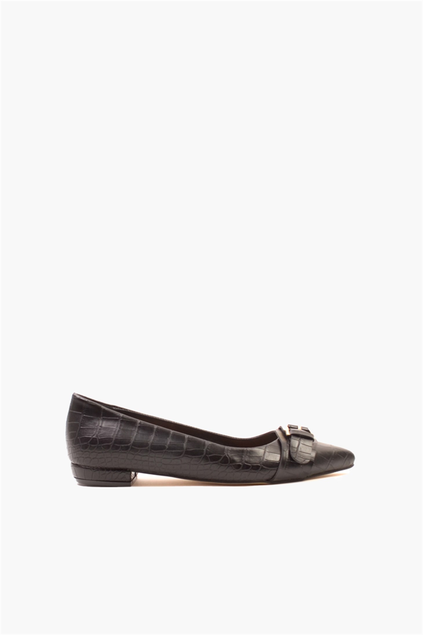 SHOES&MOREDUELDUEL - Siyah Croco - Babet
