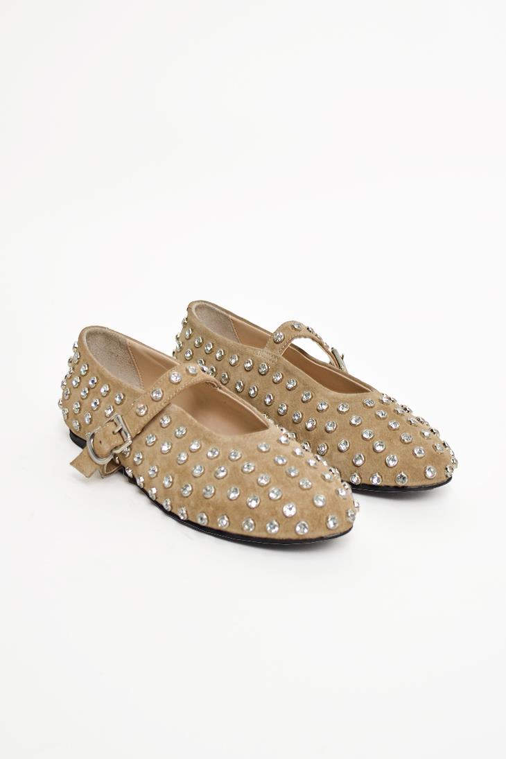 SHOES&MOREELROYYELROYY - Vizon Süet - Babet