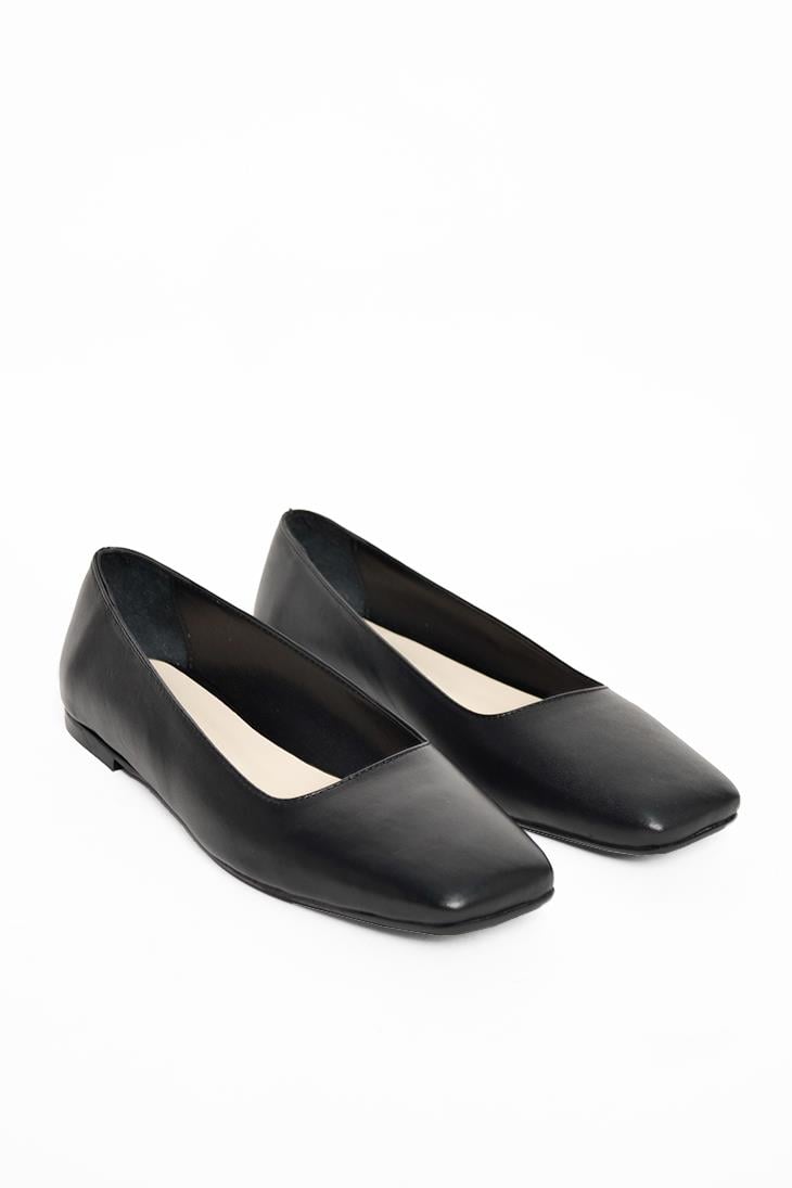 SHOES&MOREKESIAKESIA - Siyah Deri - Babet