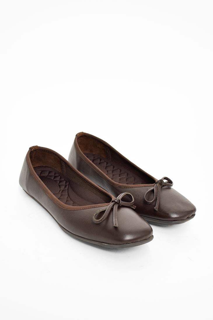 SHOES&MOREMARRYEMARRYE - Kahve Deri - Babet