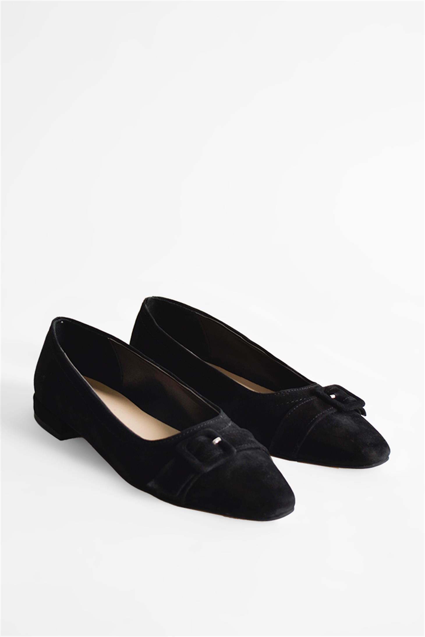 SHOES&MOREMELFANMELFAN - Siyah Suet - Babet