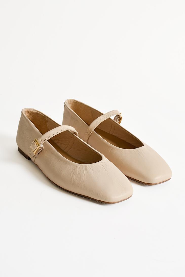 SHOES&MORENORDANORDA - Bej Deri - Babet