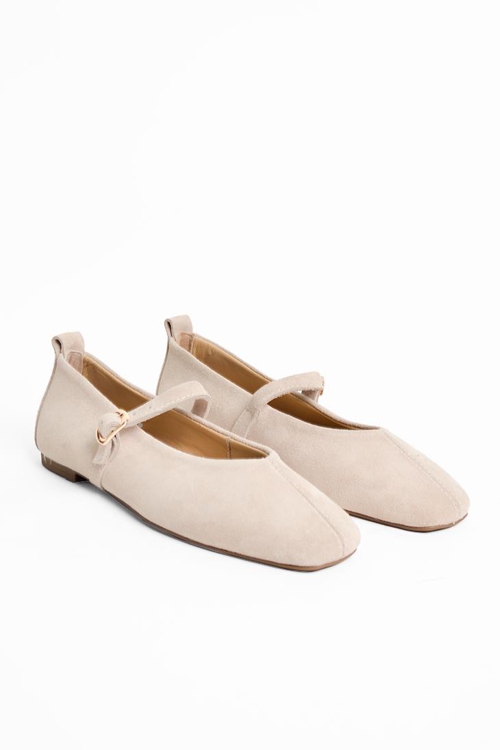 SHOES&MORESAVINOSAVINO - Bej Süet - Babet