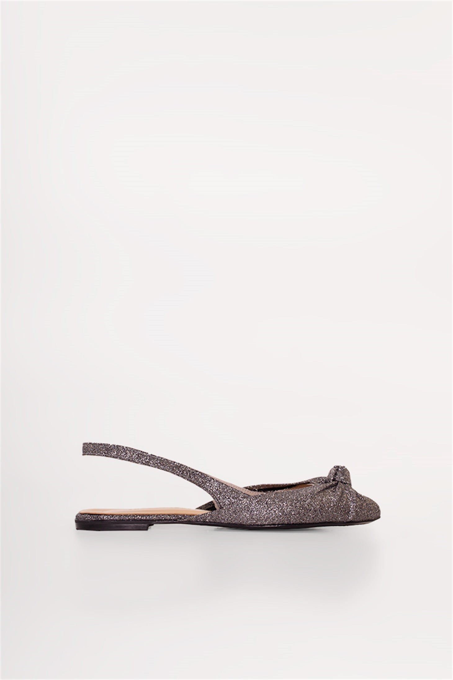SHOES&MORESLEFASLEFA - Kurşun Glitter - Babet