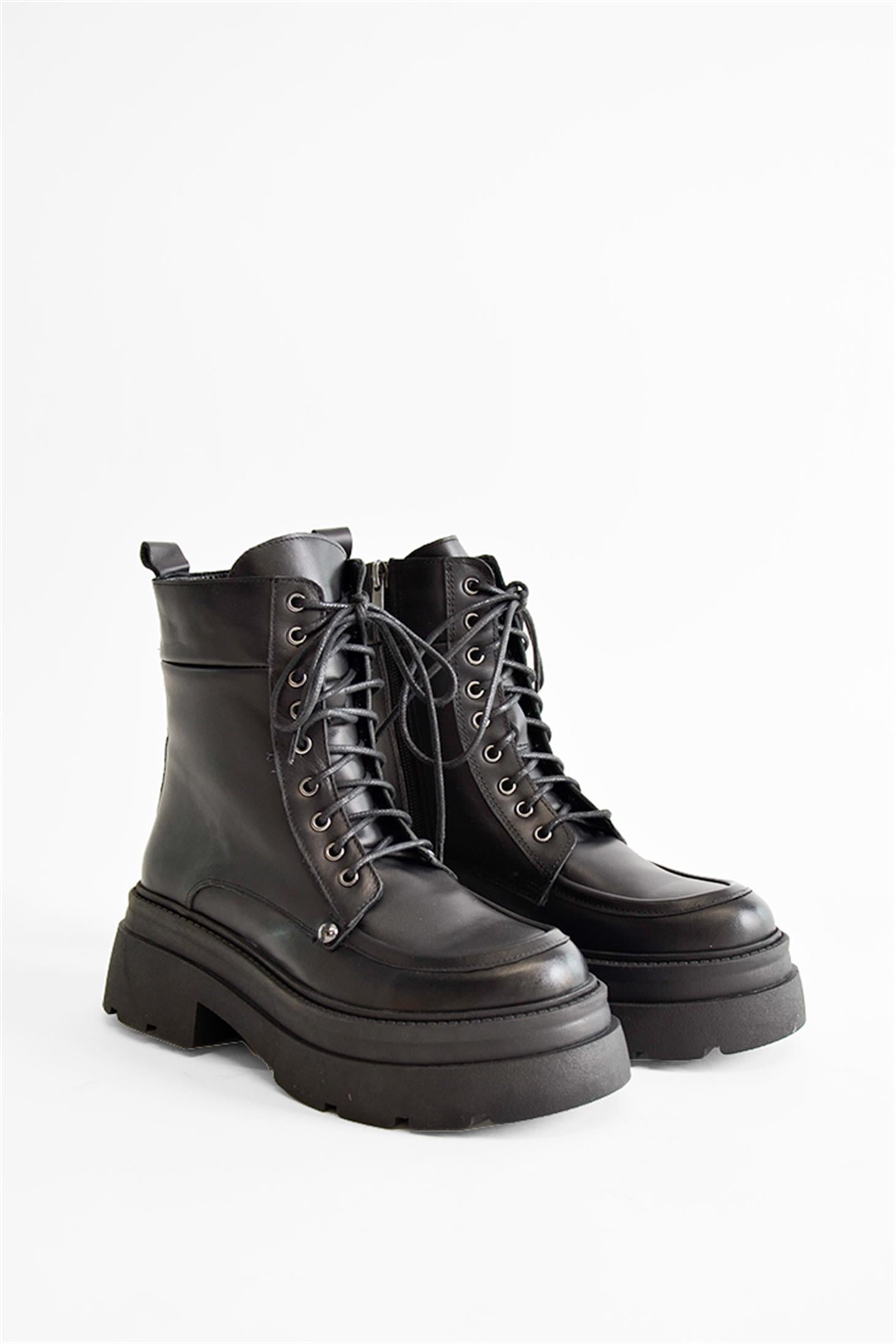 SHOES&MOREARTEMISAARTEMISA - Siyah Deri - Bot