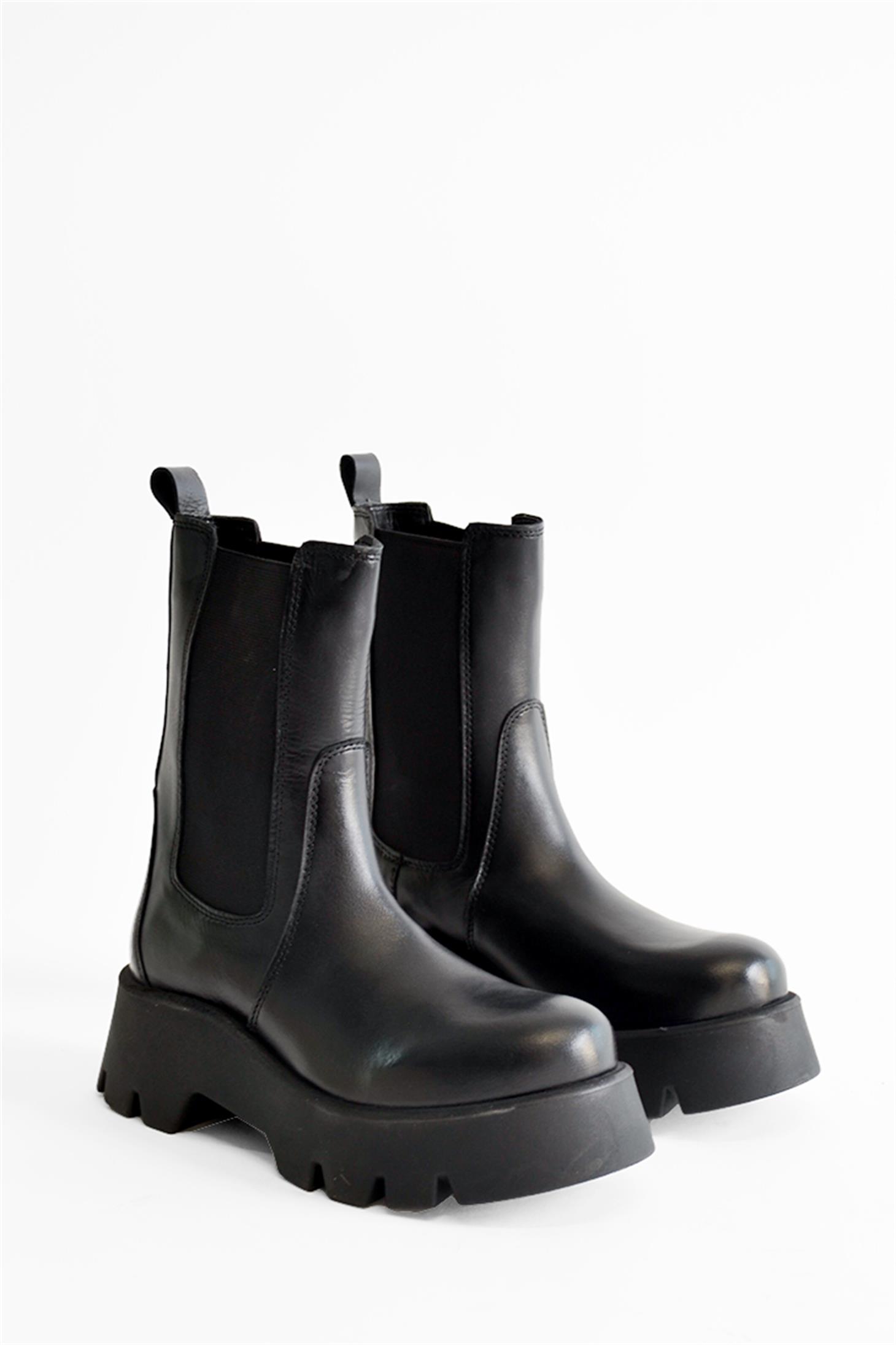 SHOES&MOREHETNAHETNA - Siyah Deri - Bot