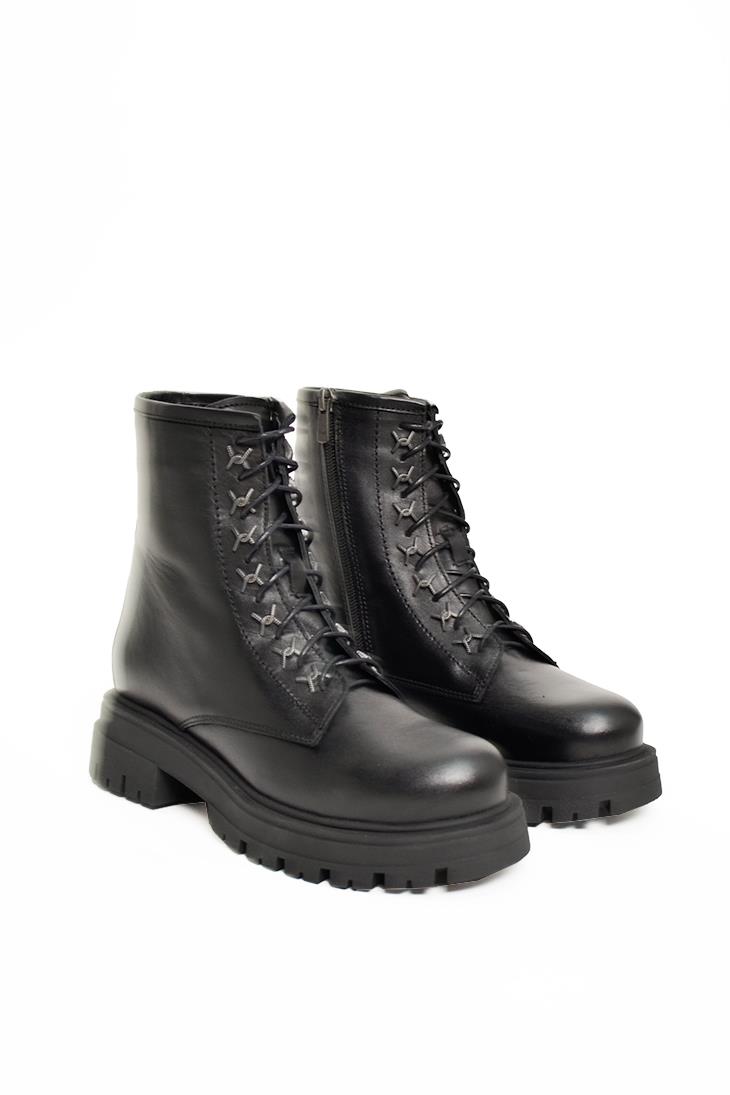 SHOES&MORELAROWLAROW - Siyah Deri - Bot