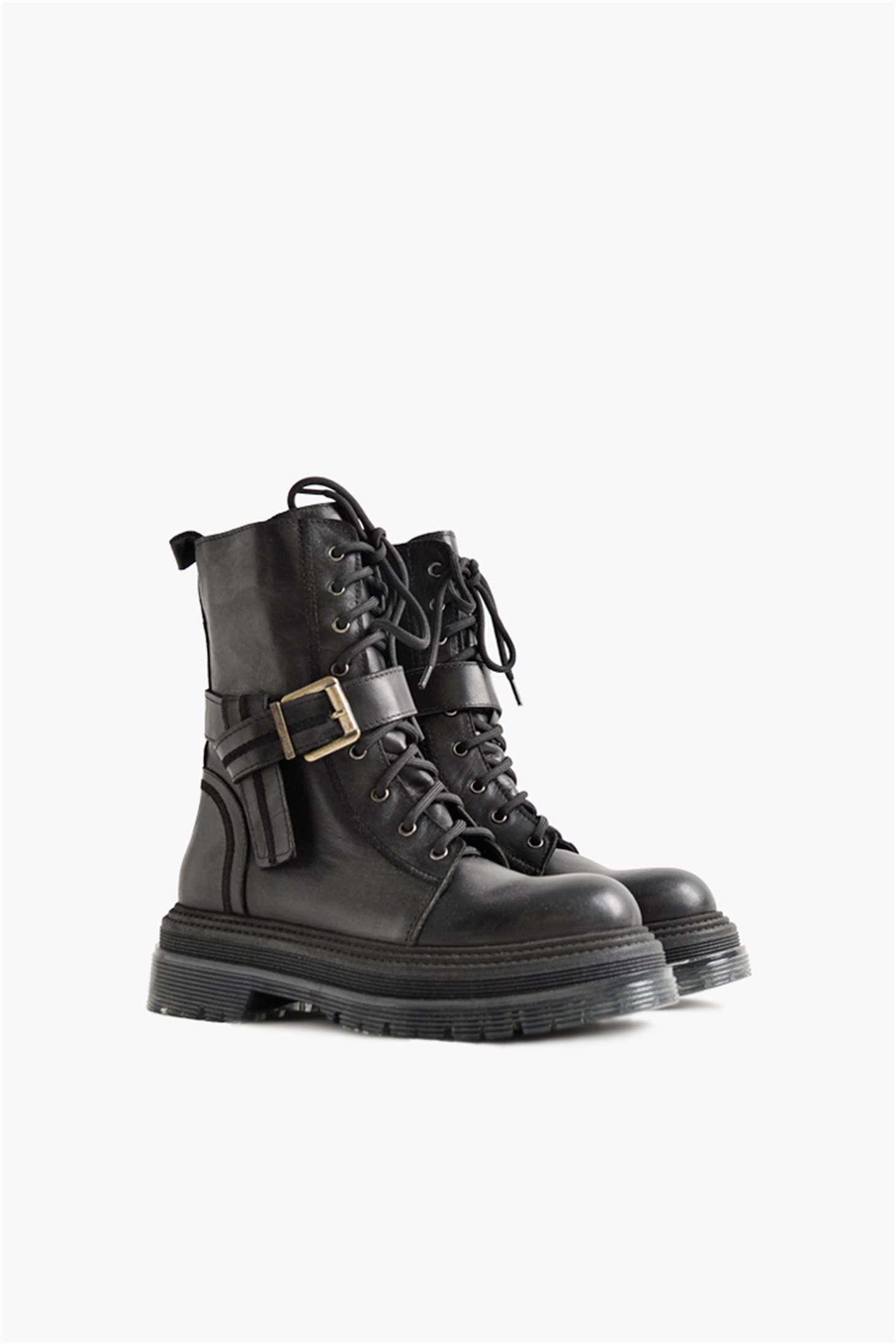 SHOES&MORESELUFESELUFE - Siyah Deri - Bot