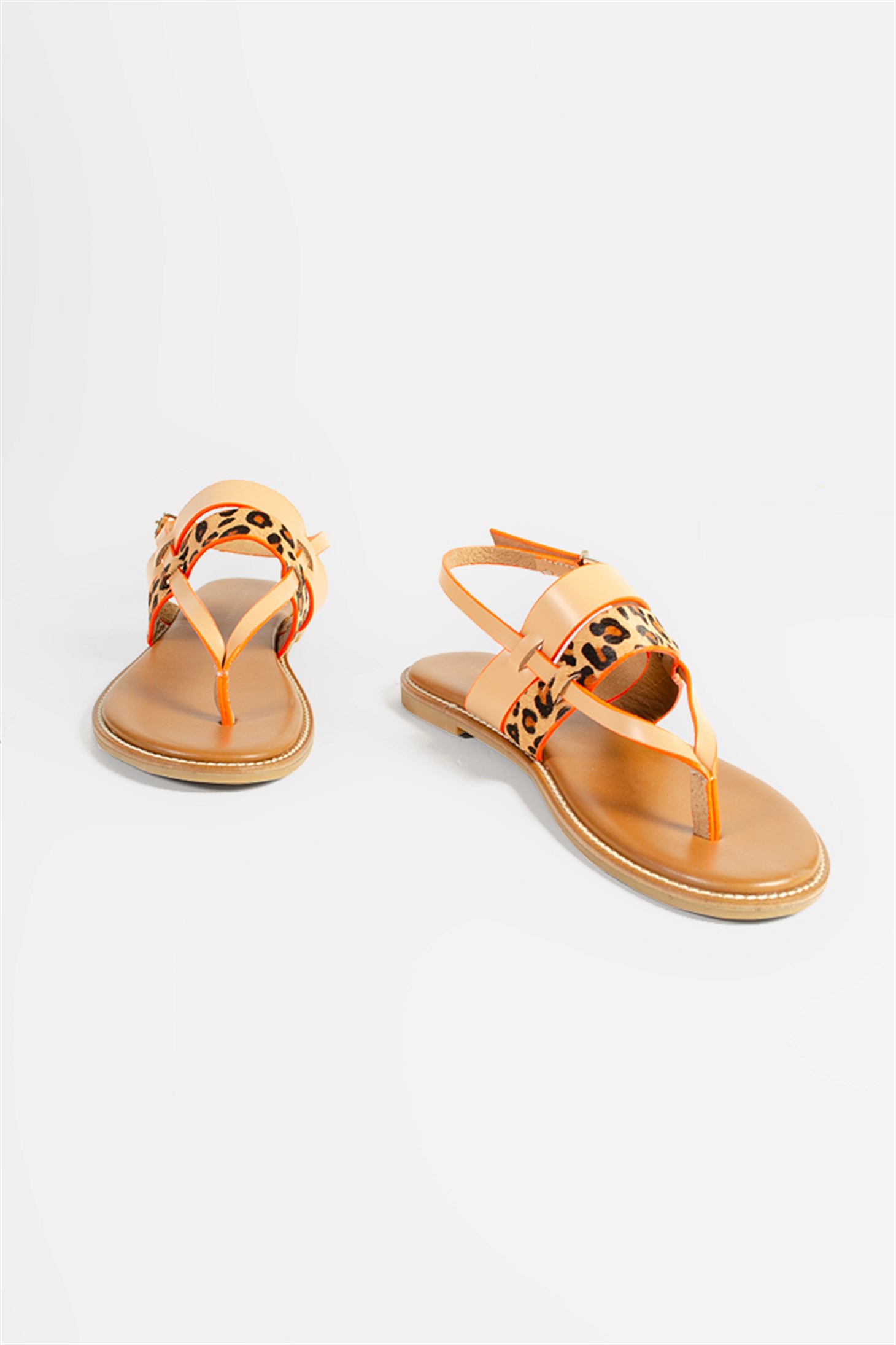 CLEPSOS - Camel Multi - Sandalet