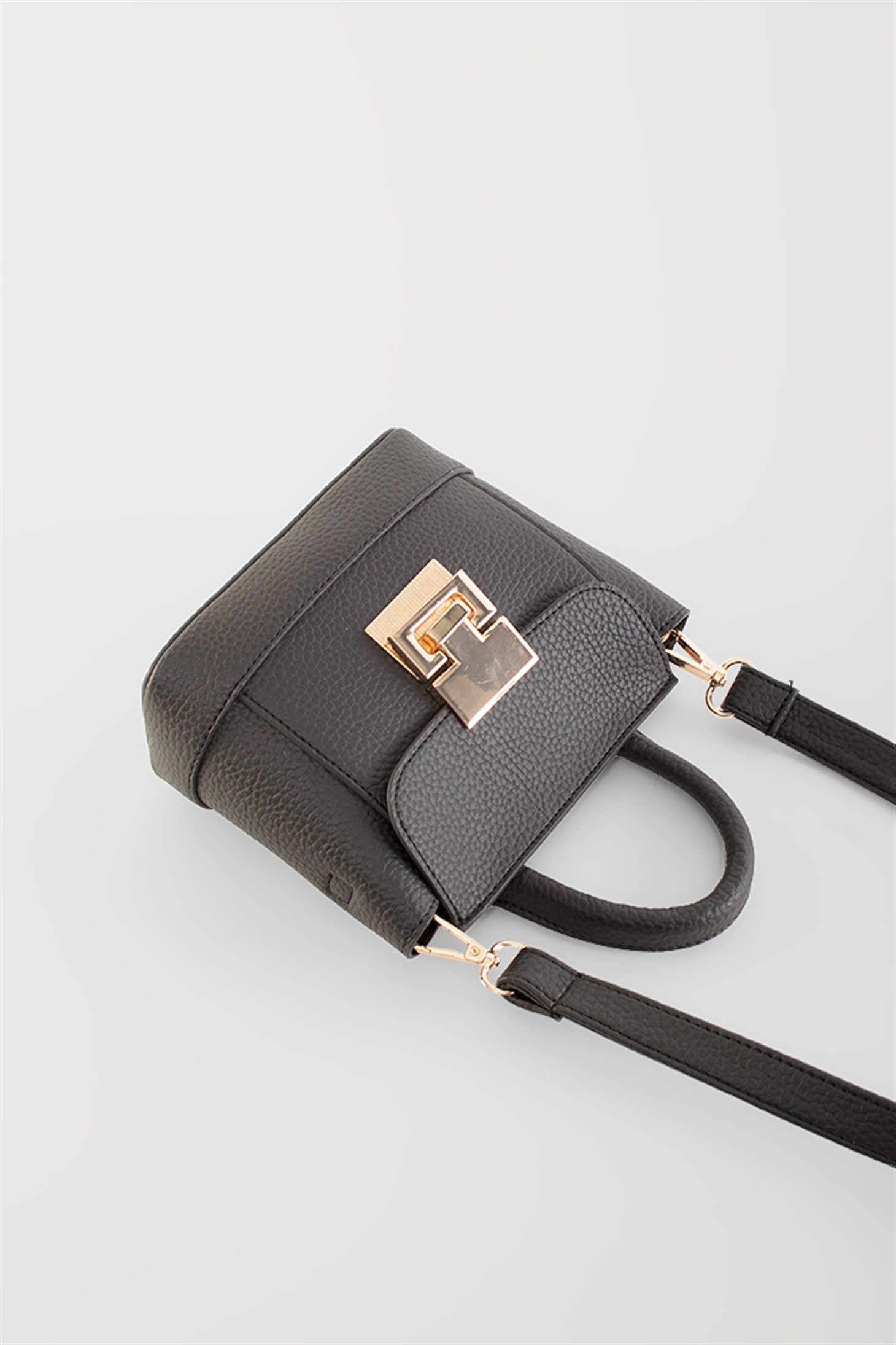 ELEXAS - SİYAH - MİNİ SAPLI ÇANTA