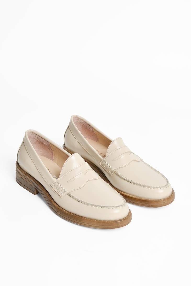 SHOES&MORECLAXCLAX - Krem Açma Deri - Loafer