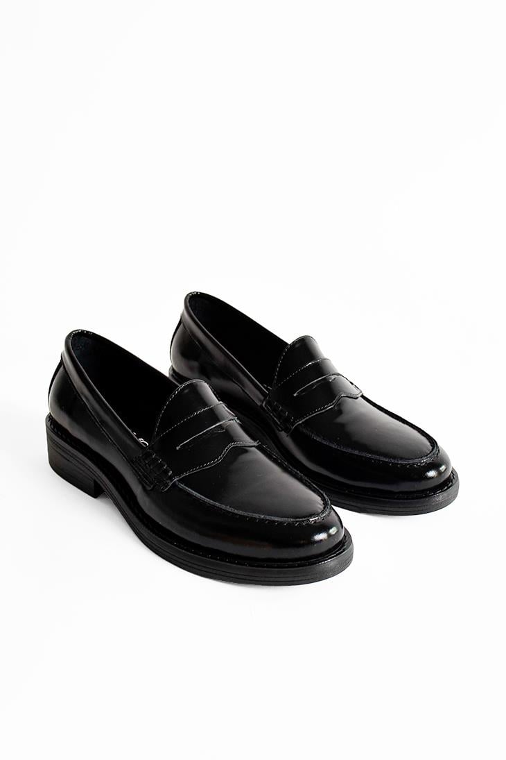 SHOES&MORECLAXCLAX - Siyah Açma Deri - Loafer