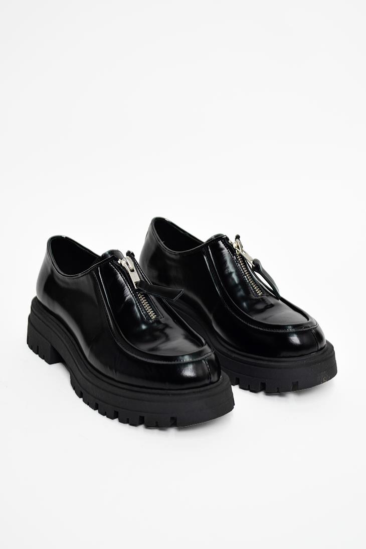 SHOES&MOREELIAELIA - Siyah Açma Deri - Loafer