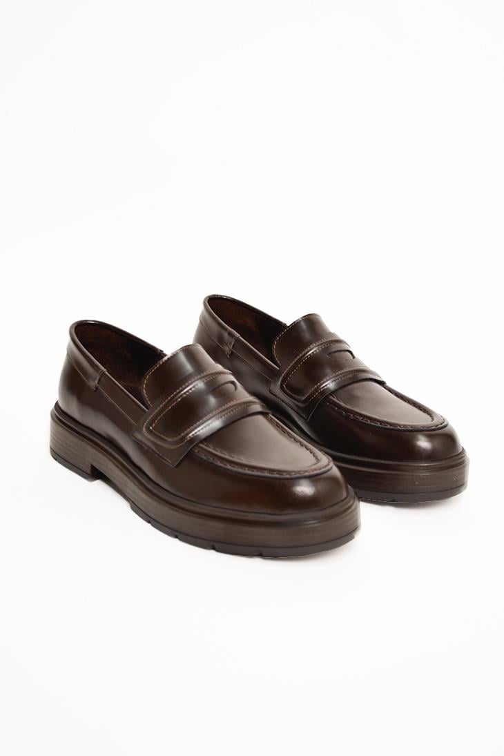 SHOES&MOREENCILENCIL - Kahve Deri - Loafer