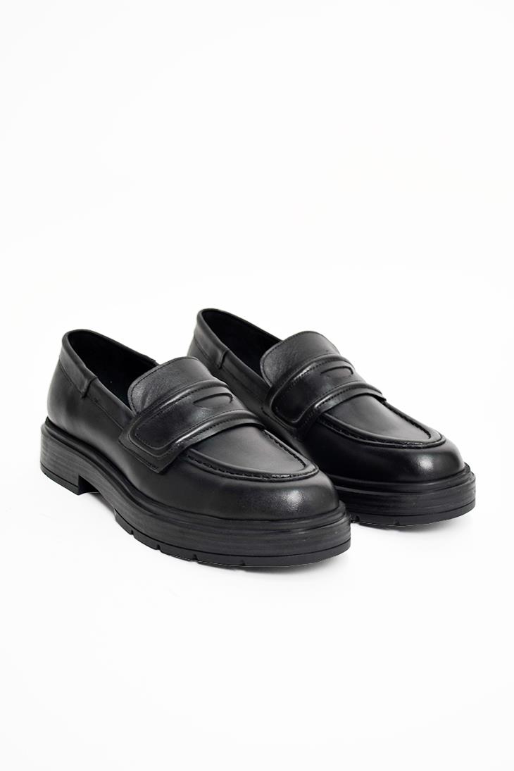 SHOES&MOREENCILENCIL - Siyah Deri - Loafer