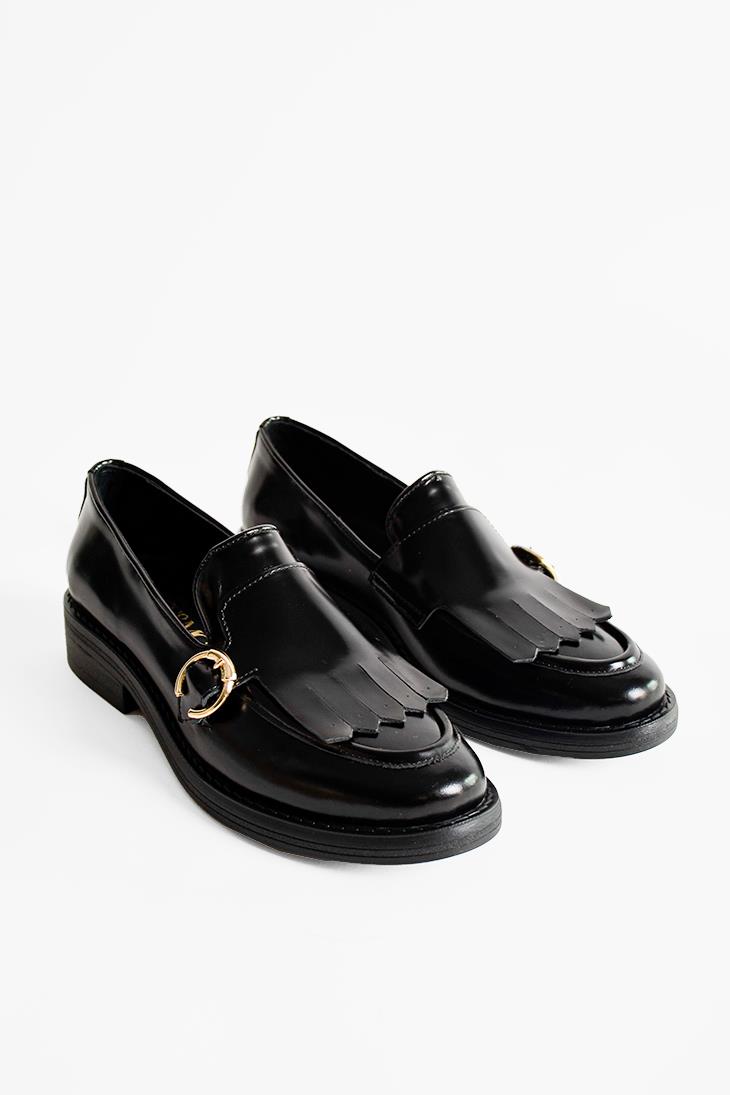 SHOES&MORELONEXLONEX - Siyah Açma Deri - Loafer