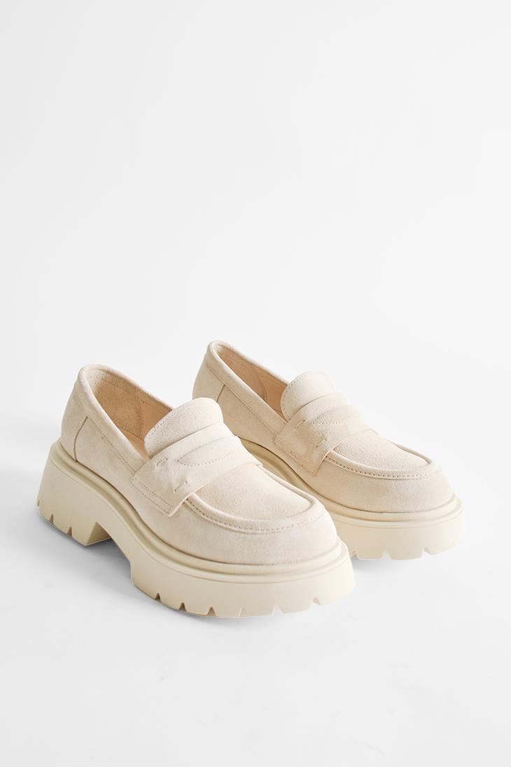SHOES&MOREOFFREOFFRE - Bej Süet - Loafer