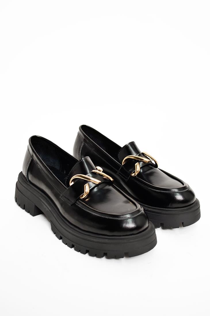 SHOES&MOREPATRICEPATRICE - Siyah Açma Deri - Loafer