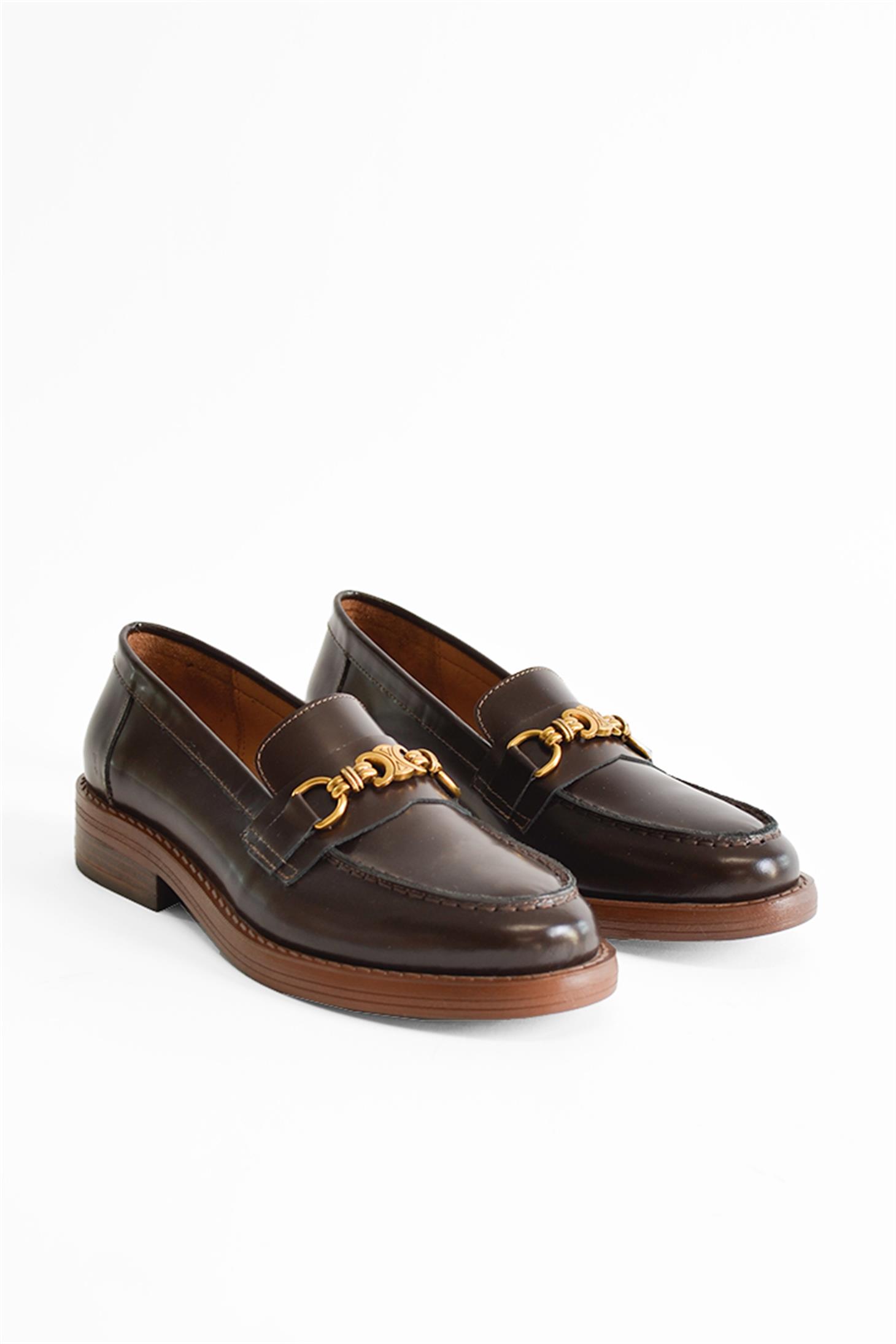 SHOES&MOREPERLINAPERLINA - Kahve Deri - Loafer