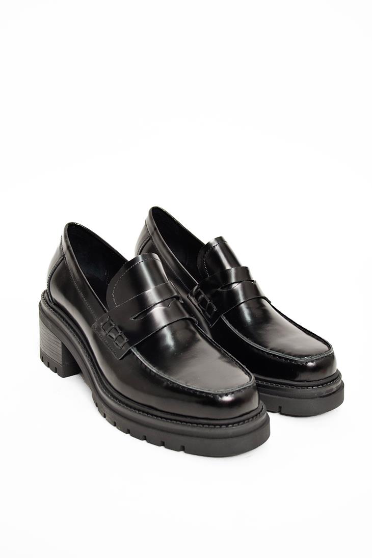 SHOES&MORETESYATESYA - Siyah Açma Deri - Loafer