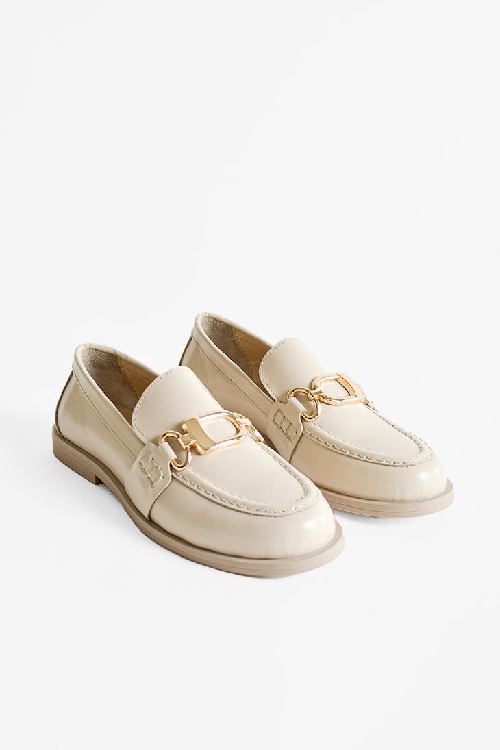 SHOES&MOREUSSLAUSSLA - Krem Açma Deri - Loafer