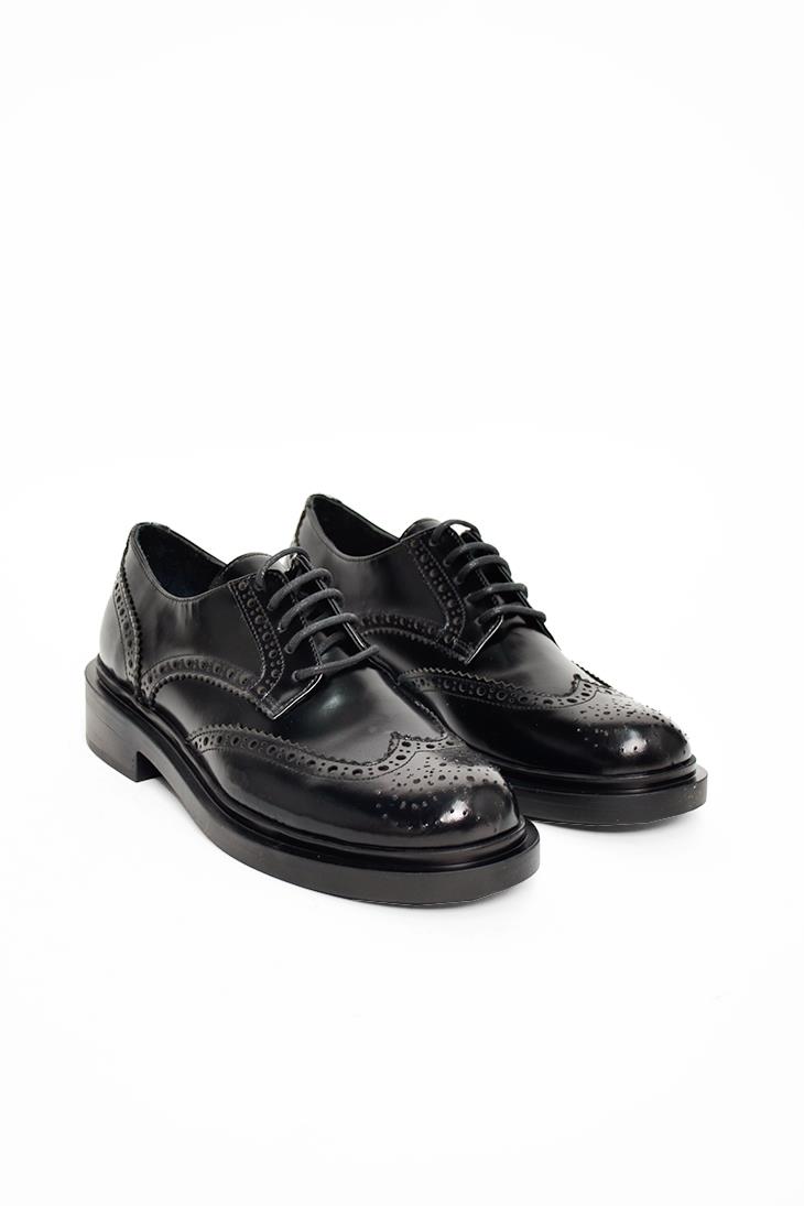 SHOES&MOREZOEZOE - Siyah Açma Deri - Loafer